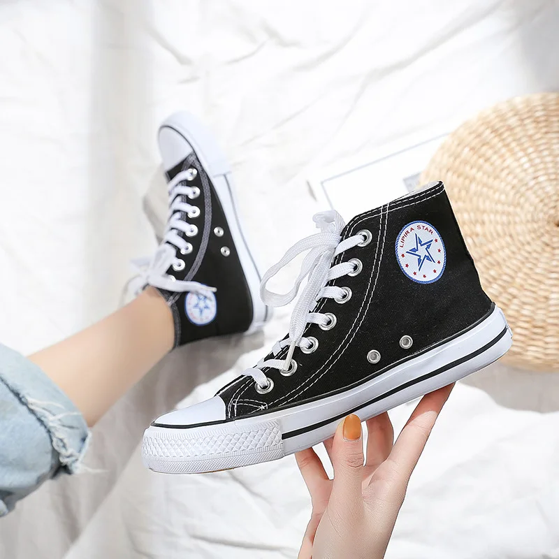 

WOMEN'S Shoes 2019 Spring Fashion Korean-style Hight-top Canvas Shoes Women's Sulfide MEN'S SHOES COUPLE'S Classic 1970 S