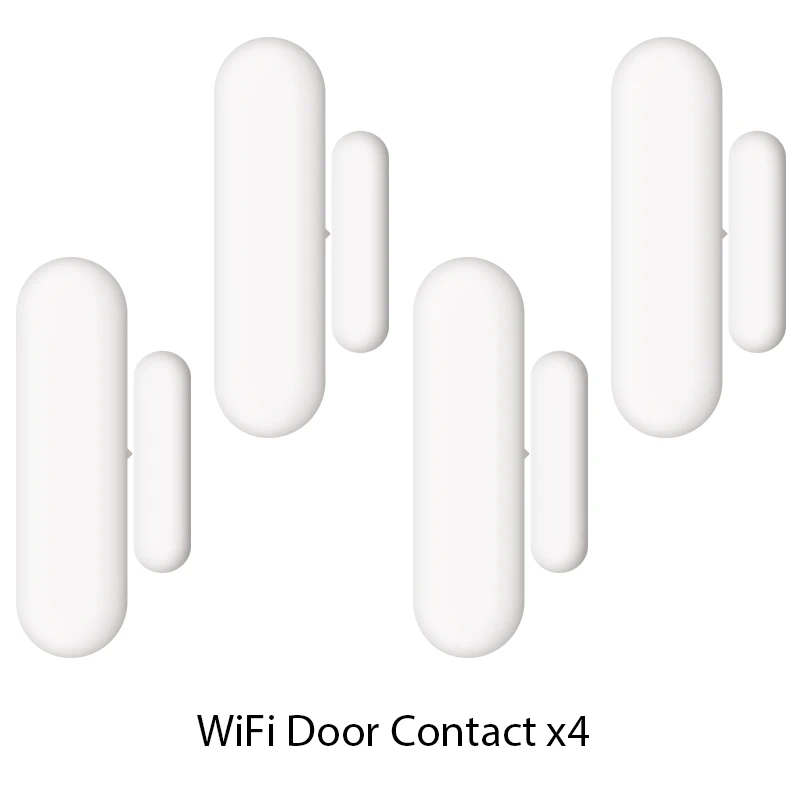 4PCS 4 шт./лот WiFi датчик для двери беспроводной сад окна безопасности магнит сенсор работа Amazon Alexa Google IFTTT APP Tuya/Smart Life - Цвет: 4PCS