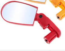 Adjustable Rear View Mirror Mountain Bike Handlebar Rearview Mirror Bike Accessories - Цвет: Красный