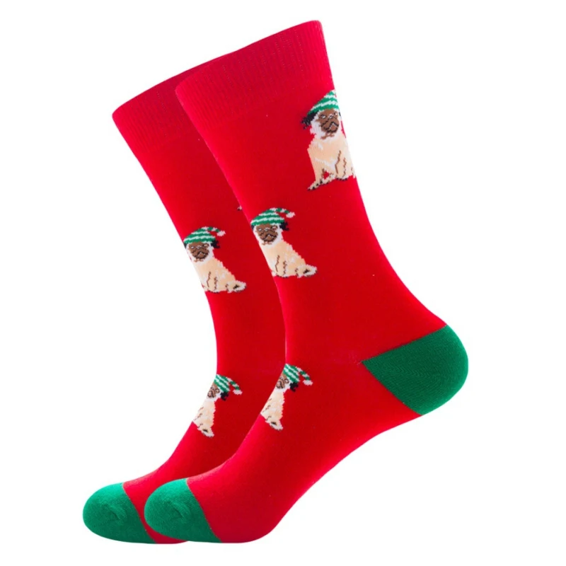 Cotton Men Women Sport Socks Harajuku Funny Christmas Socks Long Warm Christmas Dress Compression Socks For Autumn Winter