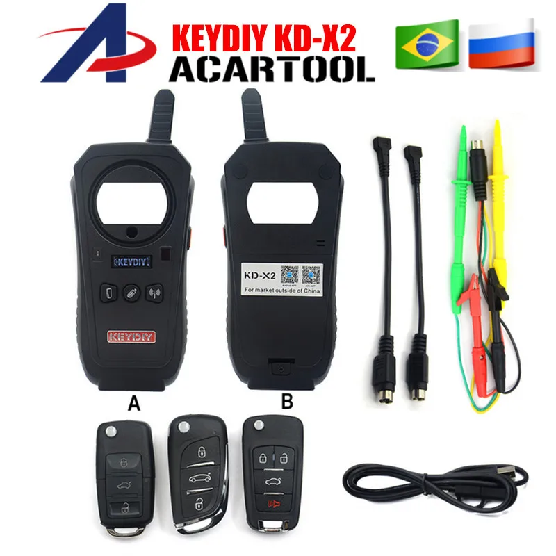 

No Token KEYDIY KD-X2 Remote Maker Unlocker kd x2 Generator-Transponder Cloning Device with 96bit 48 Transponder Copy Function