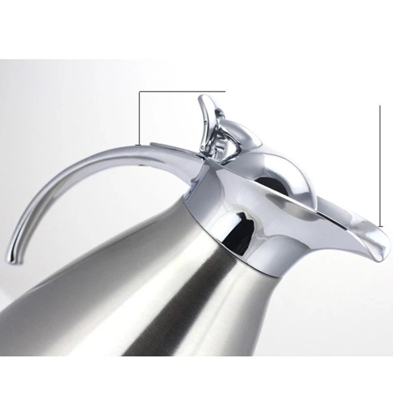 1.5L 2L Large Capacity Household Hot Water Thermos Drinkware Double Wall Stainless Steel Vacuum Flask Kettle Insulated Pot Jug