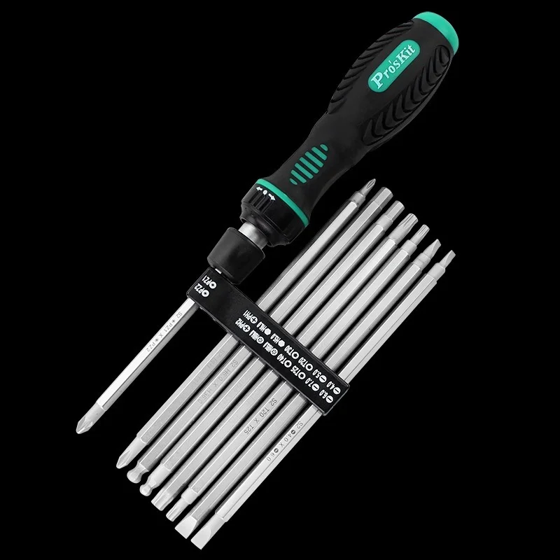 

Proskit SD-9816 16 в 1, набор телескопических прецизионных отверток с мягкой ручкой и трещоткой