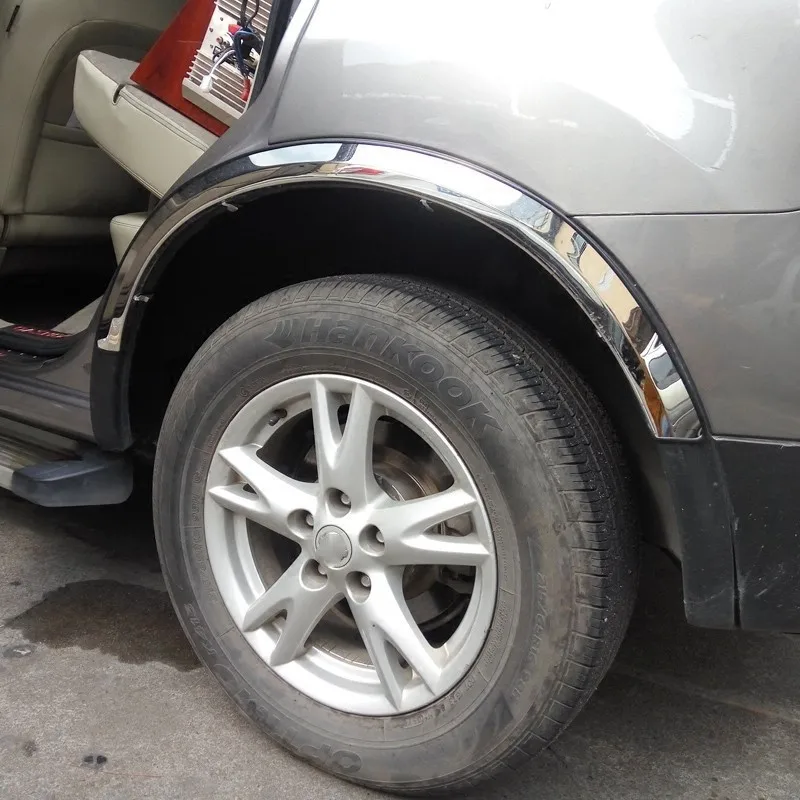 Автомобильный Стайлинг для Nissan QASHQAI J10 J11 2008-, высокое качество, нержавеющая сталь, автомобильные колеса, брови, отделка, Полоска, отделка, аксессуары