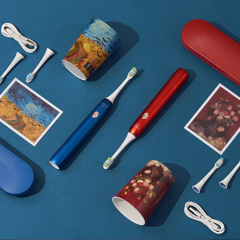 Для Xiaomi SOOCAS X3U Ультразвуковая электрическая зубная щетка для зубных щеток Ван Гог