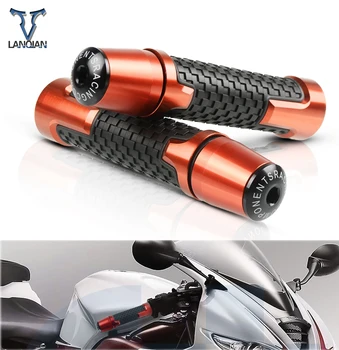 

7/8'' Motorcycle Anti-Skid Handle Grips With Handle Grip End CNC 22mm For yamaha ybr 125 shadow vt750 vmax 1200 tdm 850 xmax 125