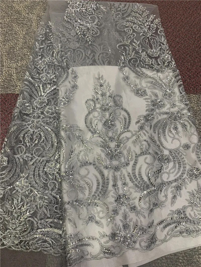 Последние африканские кружевные ткани высокое качество швейцарская вуаль кружева вышивка сетка бисером нигерийские кружевные ткани материал для шитья