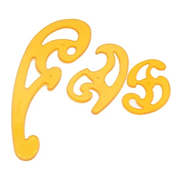 

3pcs Sewing Design Curve Ruler Art Drafting Plastic Template Stencil Ruler Tailor Drawing Quilting Tool Accessories