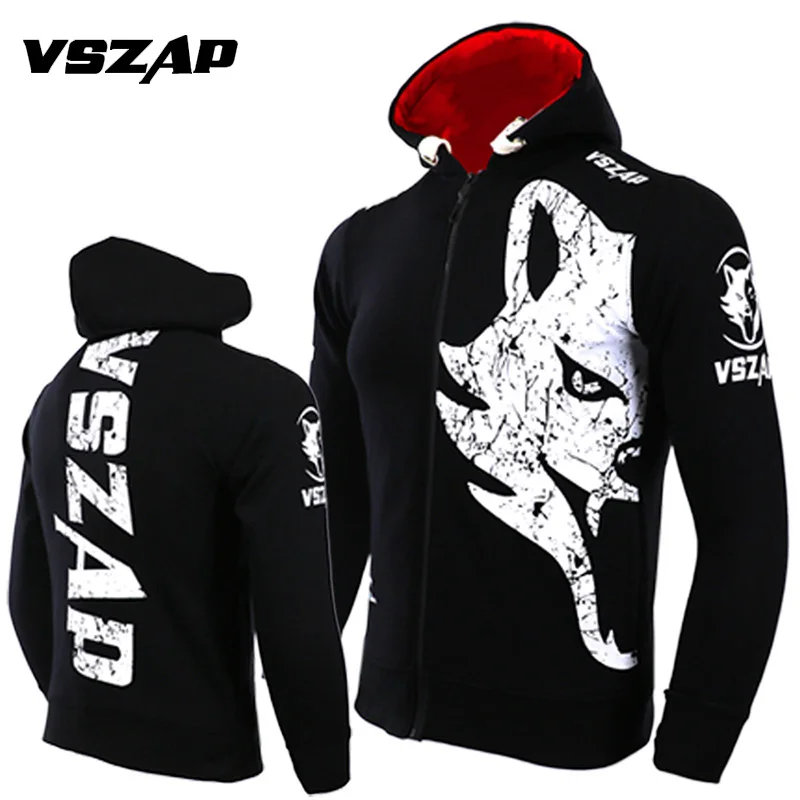 VSZAP Толстовка с длинным рукавом пальто Move Мужская t кофты капюшоном в стиле MMA