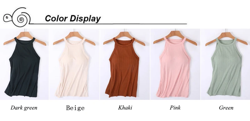 Tank Top Women Summer O-Neck Sleeveless Padded Bra Camisole Ladies Sexy Casual Slim Solid Bralette Chest Pad  Camis Vest half camisole