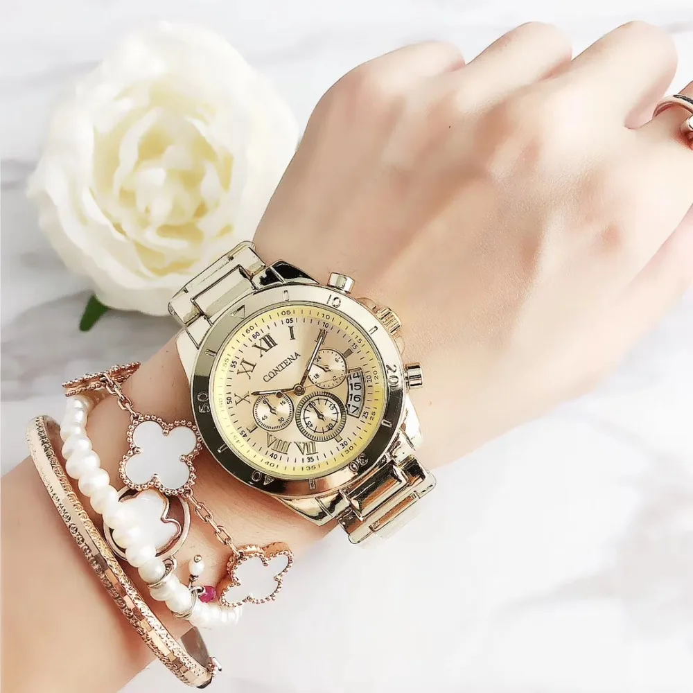 Zegarek damski montre femme женские часы женские кварцевые часы Relogio Feminino оригинальные часы известного бренда Contena Geneva
