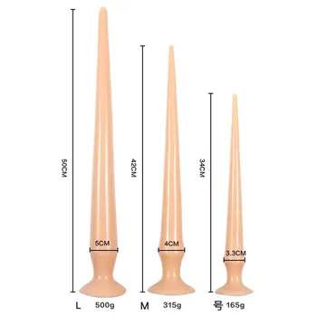 50cm Super Long Dildo Huge Silicone Anal Dildo Butt Plug Erotic Gay G Spot Adult Sex Toy for Women Men Anus Dilator Expander 2