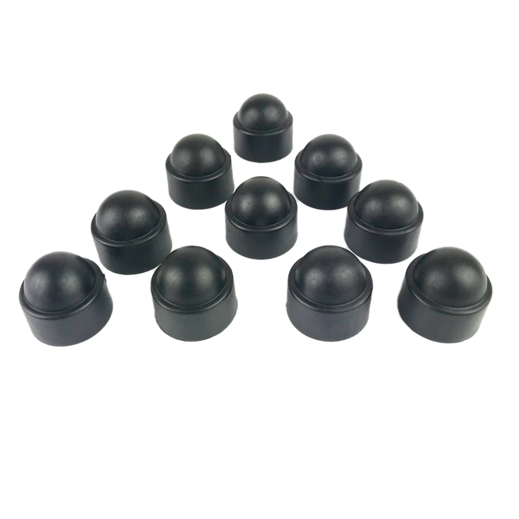 10 Set 25mm Car Wheel Tire Nut Lug Dust Covers Caps Protector Hub Screw M12