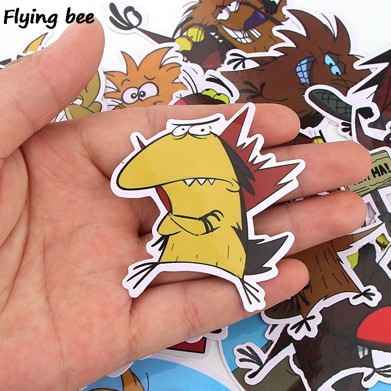 Flyingbee 20 шт. сердитый Бобр наклейка забавная Милая наклейка s для DIY багажа ноутбука скейтборда автомобиля велосипеда наклейка s X0350