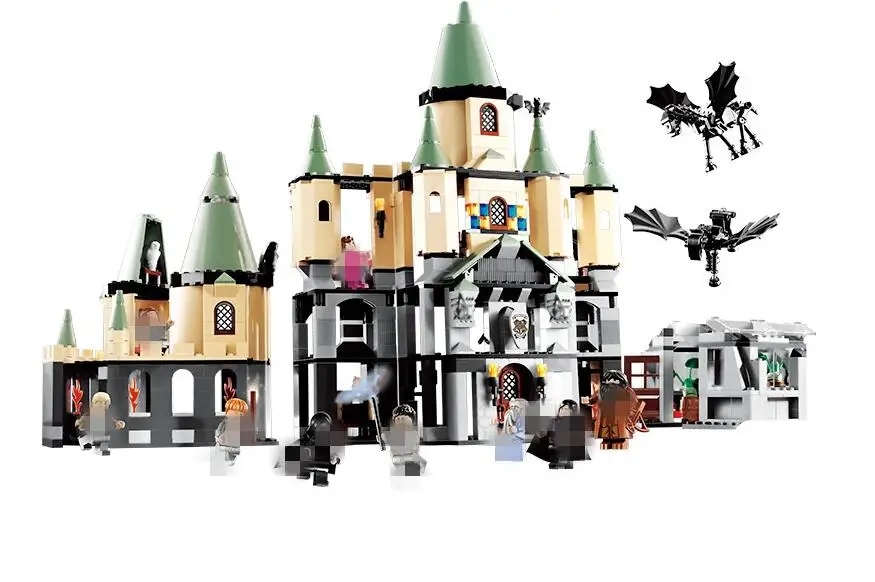 

Compatible with LEGOED 5378 Harri Moive series Potters Bricks The Magic Hogwart Castle Model Building Blocks Toys For Children