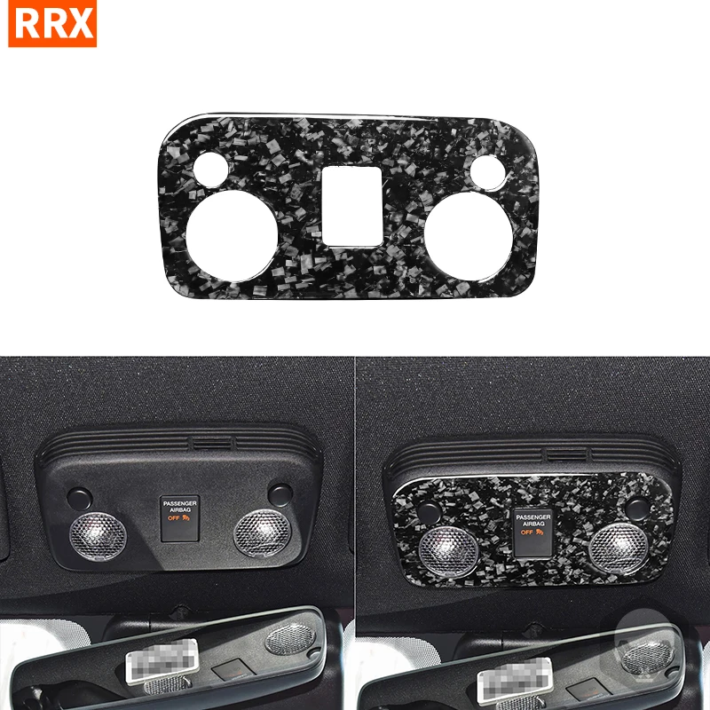 

For Ford Mustang 2015 2016 2017 2018 2019 2020 Forged Carbon Fiber Stickers Roof Reading Light Car Interior Styling Accessories