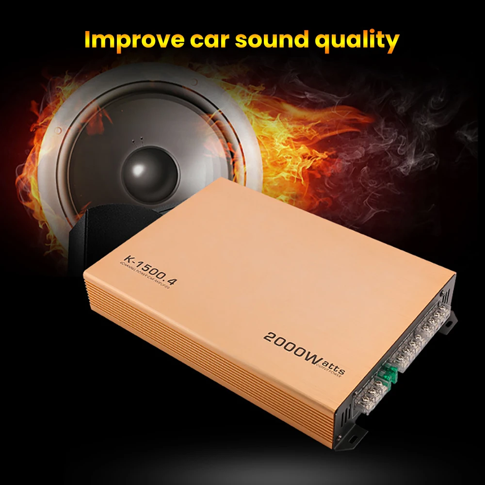 AIYIMA 4 канала 2000 Вт усилитель мощности автомобиля HIFI авто стерео бас звуковой динамик сабвуфер усилитель DIY для звуковой системы