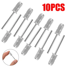 10 шт 2,35 мм оправка для ногтей, шлифовальный барабан, инструменты для маникюра, педикюра, шлифовальный инструмент для ногтей, шлифовка, резьба по дереву 6,35 мм