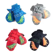 Детские зимние теплые ветрозащитные перчатки для мальчиков и девочек, лыжные перчатки для велоспорта, альпинизма, водонепроницаемые