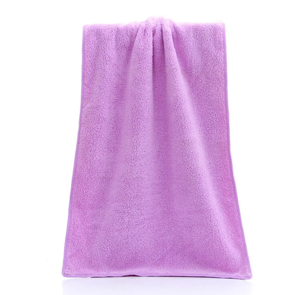 purple Впитывающее банное из микроволокна полотенце лист купальный душ сушильная ткань изысканно разработанный прочный великолепный - Цвет: purple