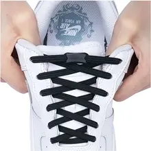 

2022 No Tie Shoe laces Elastic Laces Sneakers Flat Shoelaces without ties Kids Adult Quick Shoe lace Rubber Bands for Shoes