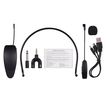 

Hot TTKK 2.4G Headgear Wireless Microphone Headset Professional Headwear Mic Voice Amplifier for Speakers, Voice Amplifier