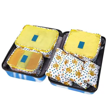 

New 6 Pcs/ Set Household Box Waterproof Clothes Organizer Storage Box Underwear Bra Packing Makeup Cosmetic Cloth Storage