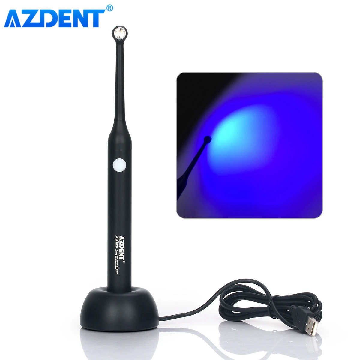 Azdent Dental Curing Light High Power Wide Spectrum X2 Wireless Led