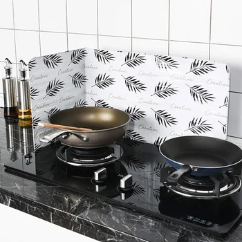 

Heat-resistant Anti Splatter Shield Guard Oil Divider Splash Proof Baffle Tool Kitchen Cooking Frying Pan Oil Splash Screen