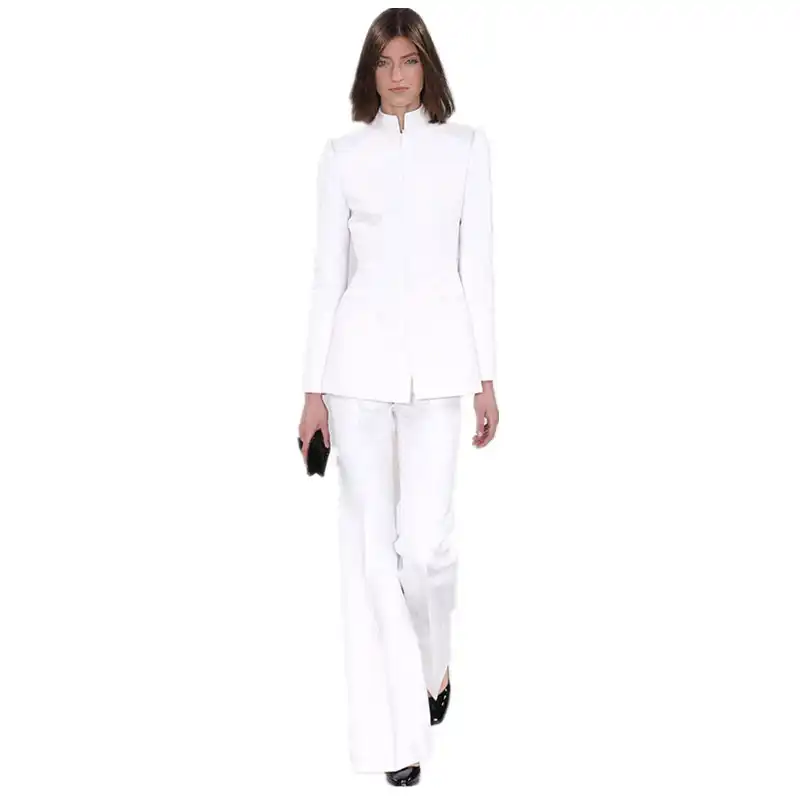 ジャケット パンツレディースビジネススーツ白人女性オフィス制服フォーマルズボン2枚組鐘底パンツカスタムメイド パンツスーツ Aliexpress