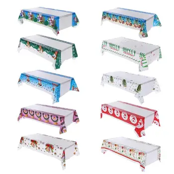 

Christmas Tablecloth Kitchen Dining Table Decorations Rectangular Table Covers Christmas Decorations for New Year Home Navidad