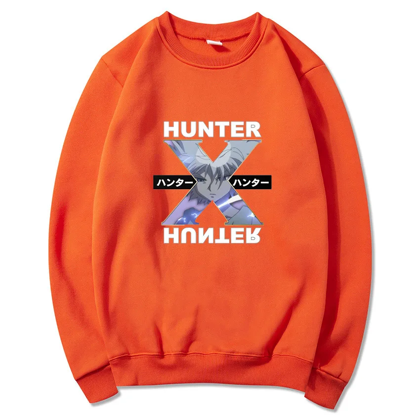 Японская кавайная Толстовка Hunter X флисовый теплый хлопковый свитшот для мужчин и