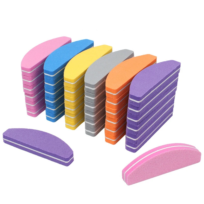 500-100PCS Nail Sanding Buffer Block - Double Sided