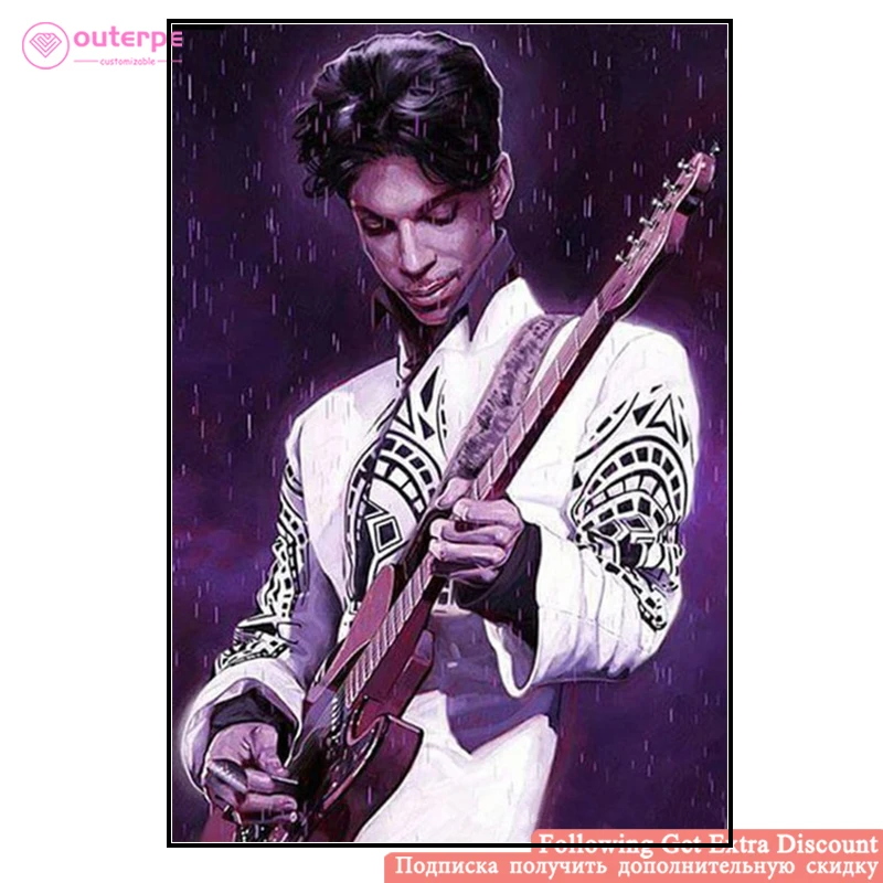 Алмазная 5D Вышивка Принц пурпурный дождь сделай сам вышивка крестиком