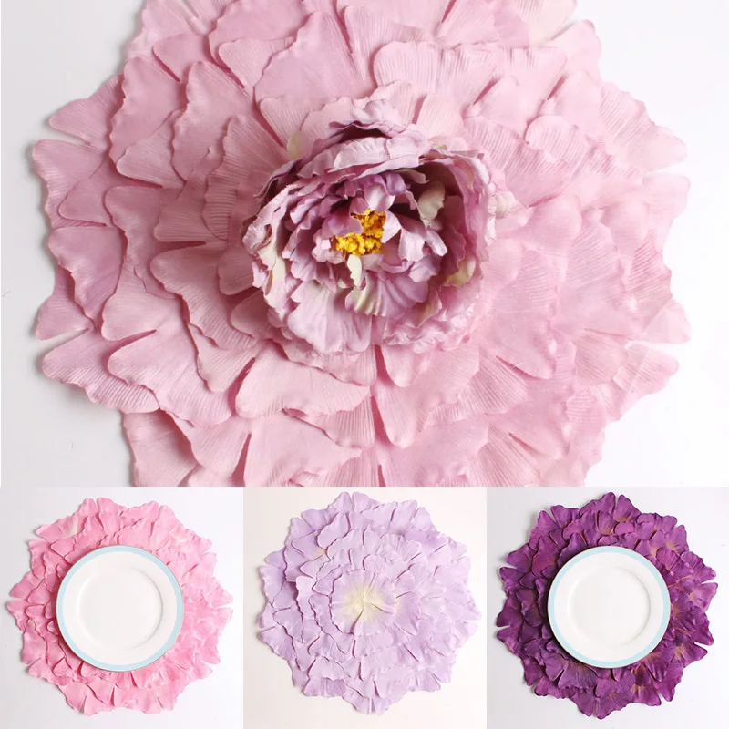 

Non-slip Pad Waterproof Flower Shape PVC Kitchen Placemat 1Pcs Dining Table Mats Heat Insulation Kitchen Accessories