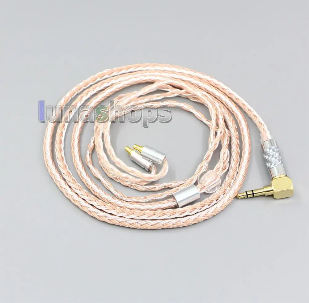 LN006458 2,5 мм 3,5 мм XLR сбалансированный 16 Core OCC серебро смешанные наушники кабель для Sennheiser IE400 IE500 Pro