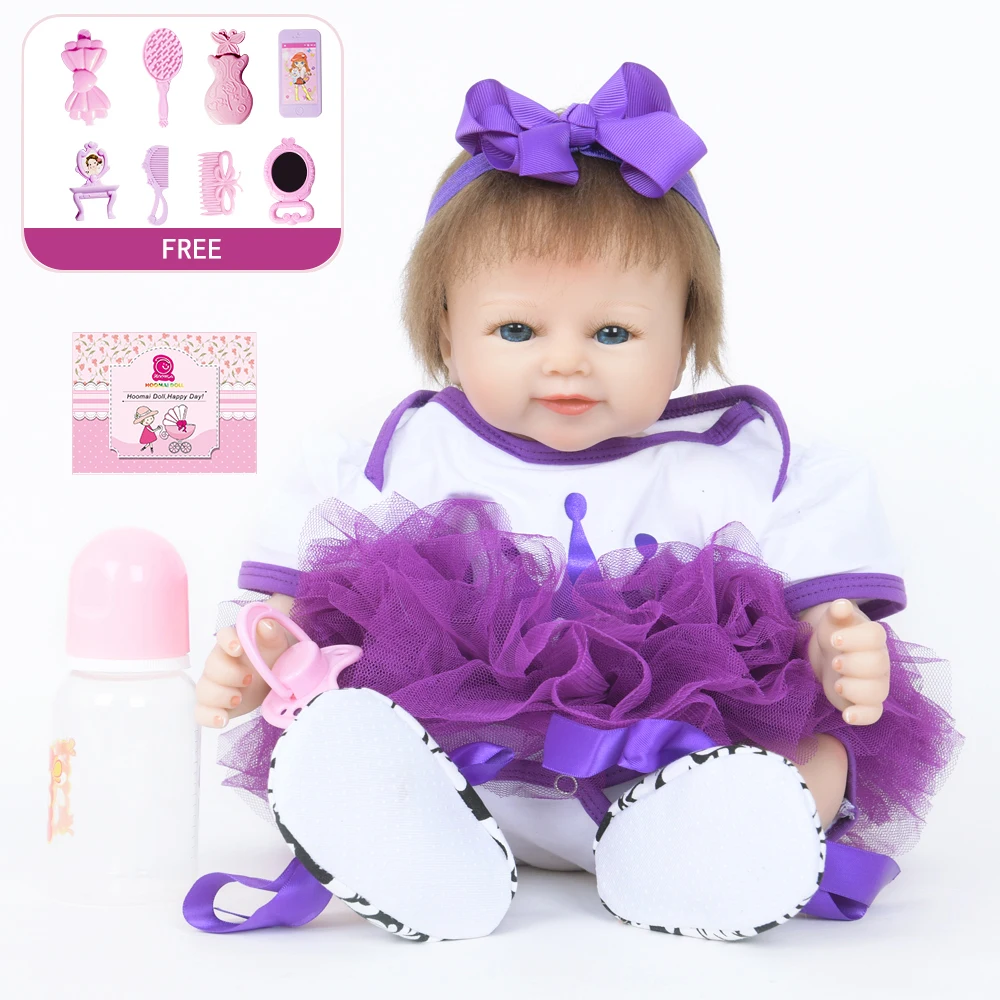 48 см Bebe Reborn Мягкие силиконовые реалистичные игрушки для детей детские куклы Menina