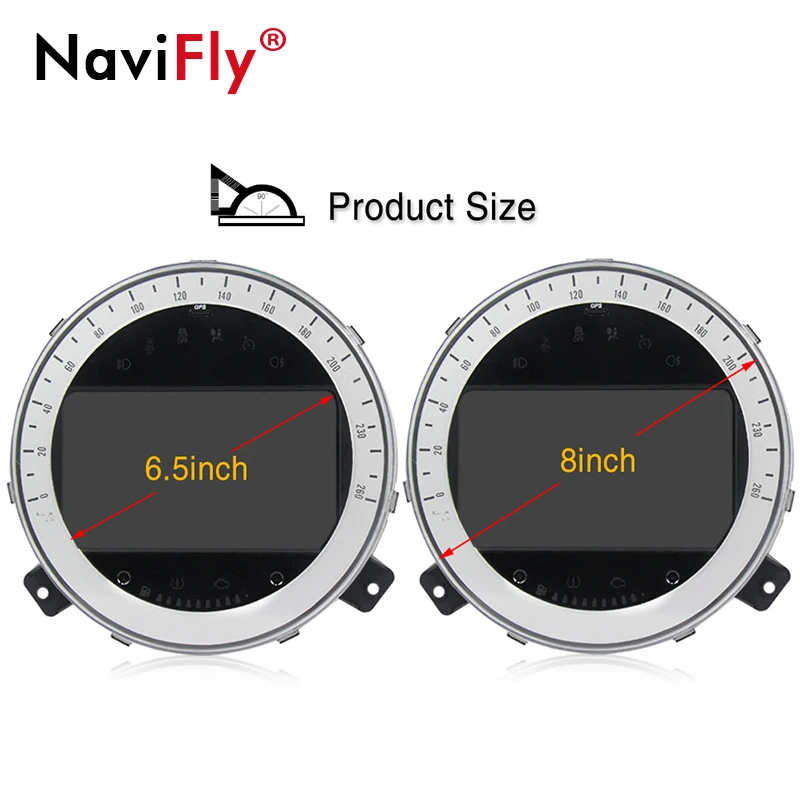 Best NaviFly 8" Android Car DVD Player radio audio for BMW Mini Cooper After 2006-2013 AutoRadio gps navigation WIFI BT RDS 5