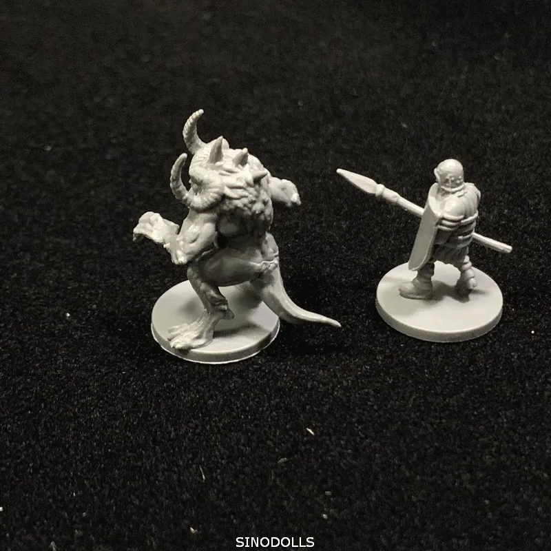 15 шт. мини подземелья и дракон миниатюры DND ролевая фигурка настольная игра хобби игрушки подарок 20 мм серый