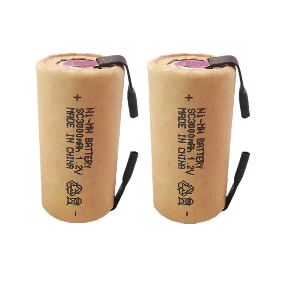 Реальная емкость морской nimh 1 2 V 3000mah Sub C Subc аккумуляторная батарея 10C с вкладками