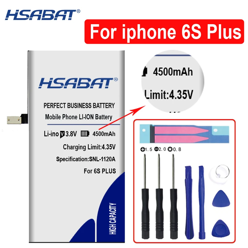 HSABAT новейший 0 цикл батареи для iphone 6 6S 5S 7 для iphone 6 Plus батареи+ gfit - Цвет: for iphone 6S Plus