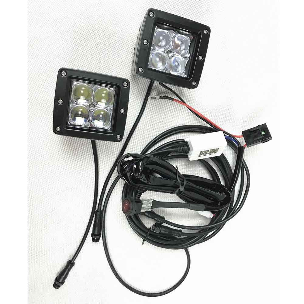 4 Pods 5D 3 дюйма RGB 20 Вт светодиодный рабочий светильник для бара приложение Bluetooth контроль стробоскоп светильник s Рабочий комплект лампы для внедорожника грузовика лодки