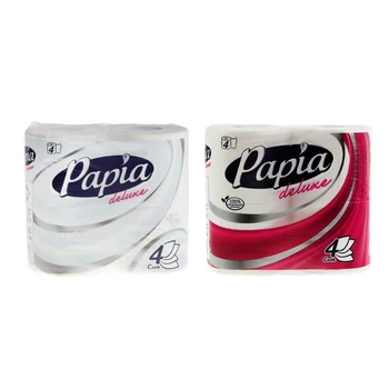 

PAPIA DELUXE Toilet Paper White, 4 layers, 4 rolls 1177067