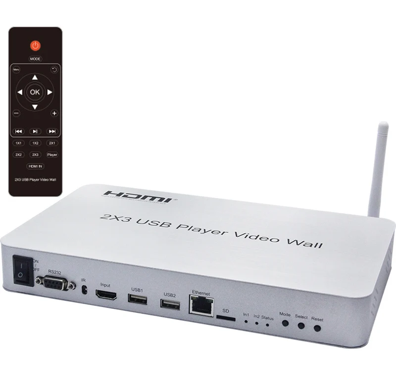 4K HD 2x3 HDMI видео настенный контроллер USB плеер Мышь Клавиатура KVM процессор ТВ экран Сращивание 3x3 2x2 светодиодный дисплей большой экран