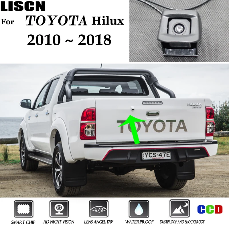 Камера заднего вида для Toyota Hilux AN120 AN130 2010 2011 2012 2013 2014 2015 2016 2017 2018 OEM оригинальная