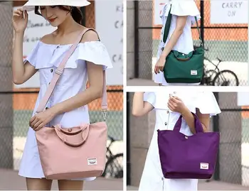 

bags for women 2020 New Fashion Wild Cloth Women's Shoulder Bag Solid Color Large Capacity Nylon Cloth Pillow Bag