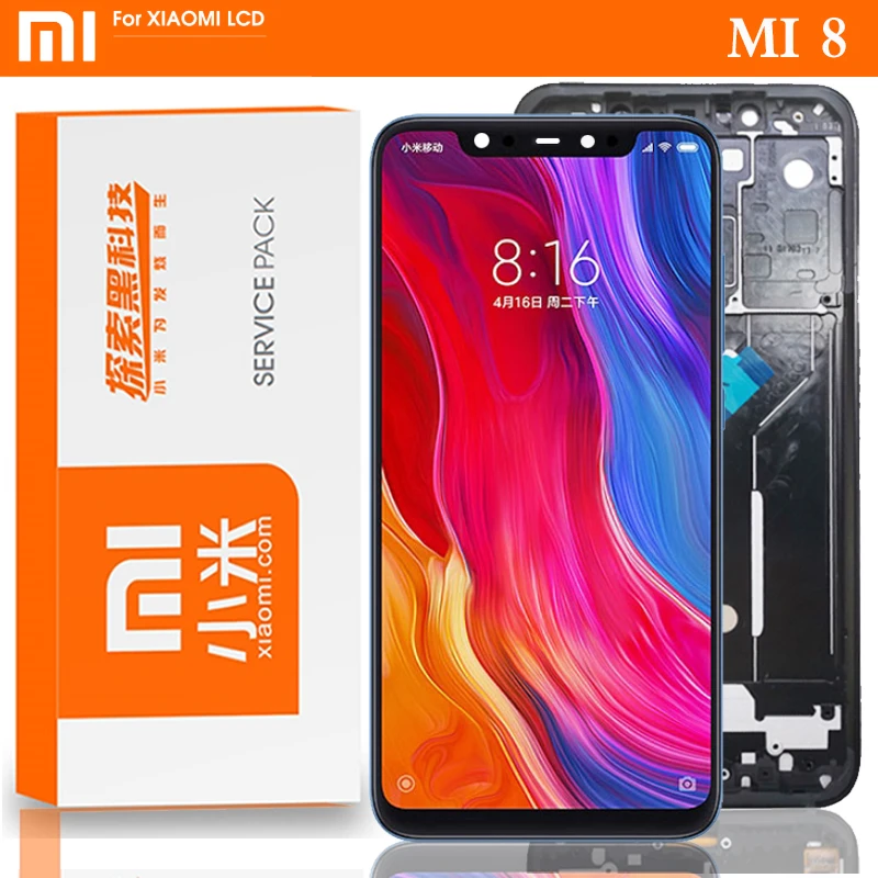 Оригинальные запчасти 6 21 &quotAMOLED LCD Замена для XiaoMi Mi 8 экран Mi8 Дисплей сенсорный