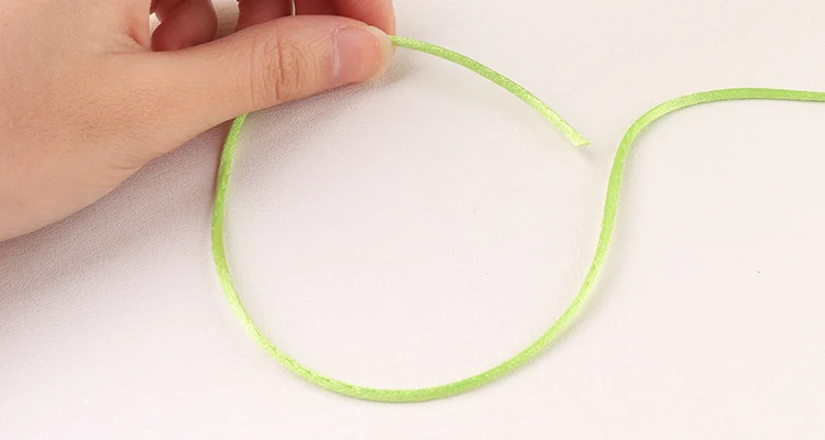 1.5mm Chinese Knot Braided Rope Green Silk Macrame Satin Cord Weave Jewelry Findings Beading Decorative Thread Handmade DIY