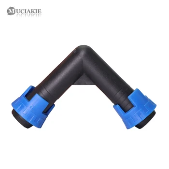 

8PCS 5/8'' Tape Loc Elbow Water Connectors Garden Irrigation 16mm Drip Tap Bending Coupler Agricutural Irrigation Fittings