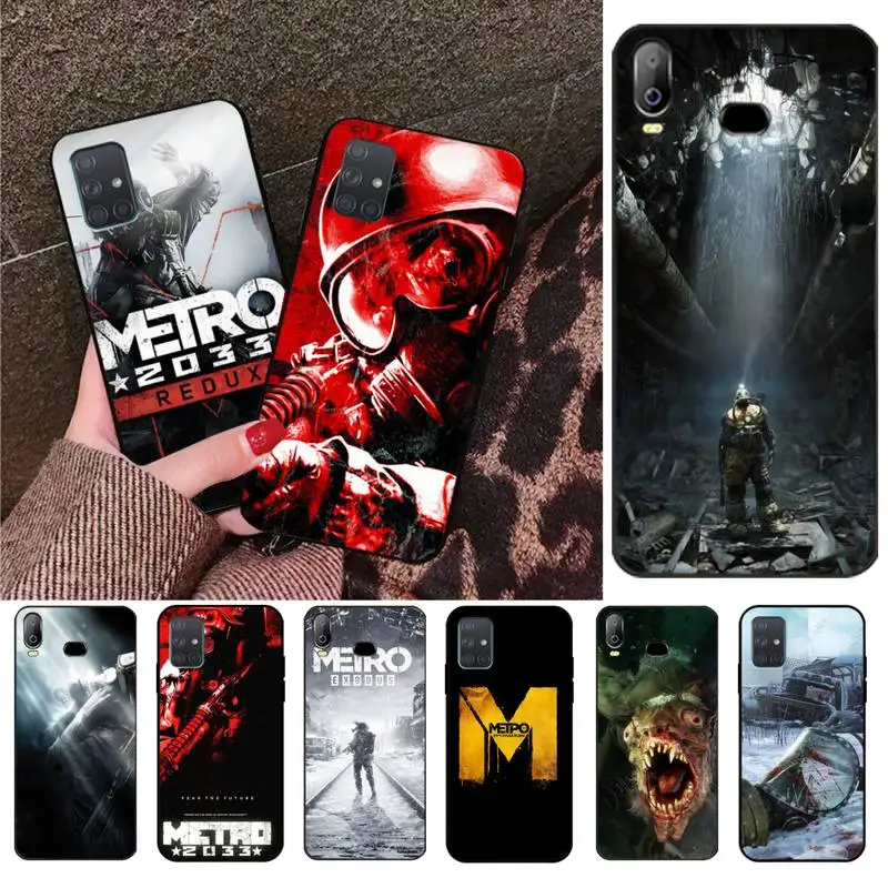 Популярная игра Metro 2033 ТПУ Черный чехол для телефона Корпус Samsung Galaxy A01 A11 A31 A81 A10 A20